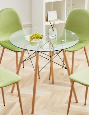 Mesa de comedor armable Home Make de vidrio