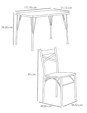 Comedor Furniture Of America para 4 personas