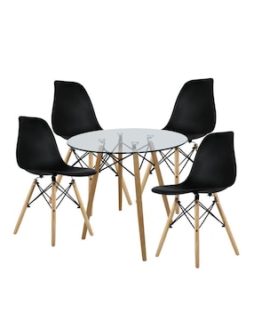 Comedor Oslo Mundo In para 4 personas de cristal