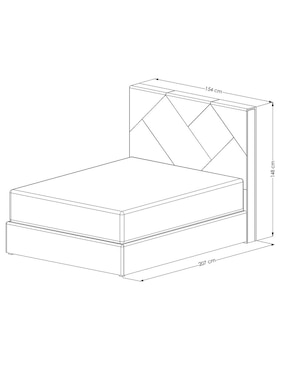 Cama Caymus Dixy de madera