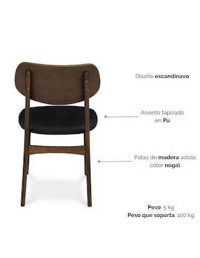 Silla 2 piezas NUN Tamarindo de vinipiel