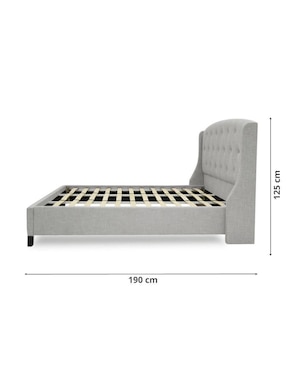 Cama LAN Tamarindo de madera king size