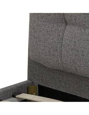 Cama Tamarindo de madera nogal queen size