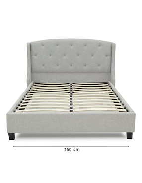 Cama LAN Tamarindo de madera queen size