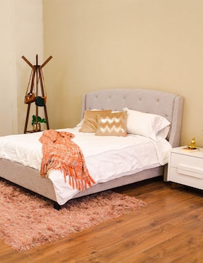 Cama LAN Tamarindo de madera queen size
