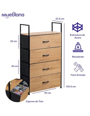 Cómoda Lima Mueblana de acero