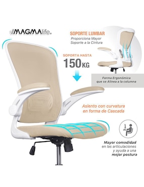 Silla escritorio Cosmo Magma Life