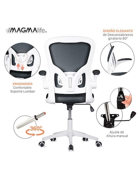Silla escritorio Cosmo Magma Life