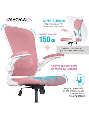 Silla escritorio Cosmo Magma Life