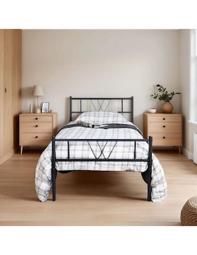 Cama Home Make de acero individual