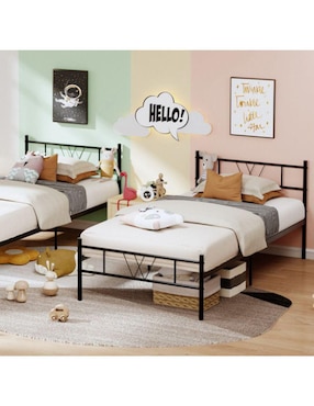 Cama Home Make de acero individual