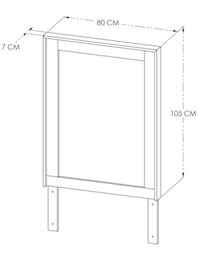 Espejo rectangular Diper Durham