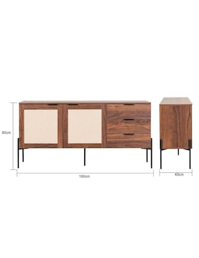 Credenza Imperia Mundo In de madera