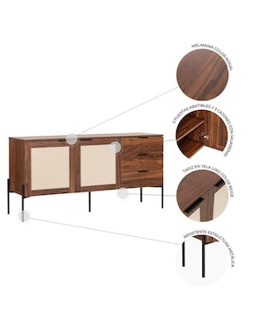 Credenza Imperia Mundo In de madera