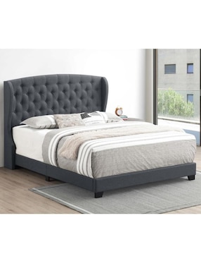 Cama Coaster de madera queen size