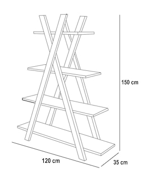 Librero Coaster de MDF