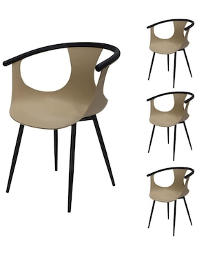 Juego de sillas 4 piezas Catanzaro Muebles Mundo In de plástico