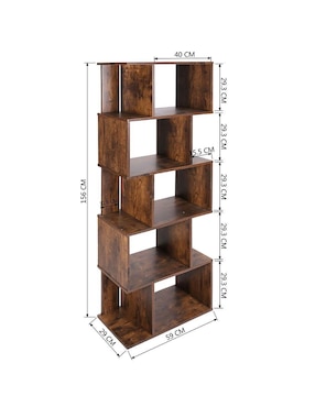 Librero armable Shelf Furniturer de MDF
