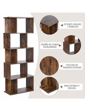 Librero armable Shelf Furniturer de MDF