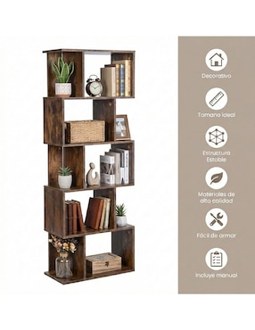 Librero armable Shelf Furniturer de MDF