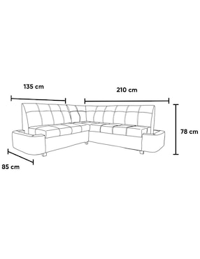 Sala modular Kessa de lino