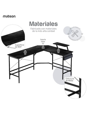 Escritorio L Gonia Mubson de madera