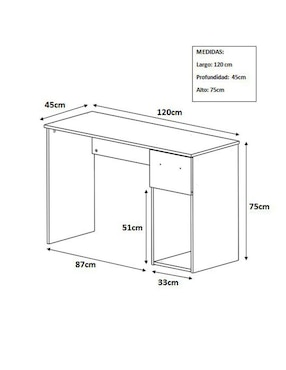Escritorio Decomobil de MDF