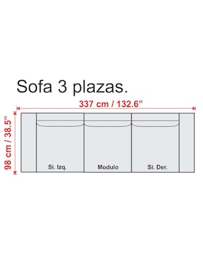 Sofá módulo esquinero Zhou Liz de piel
