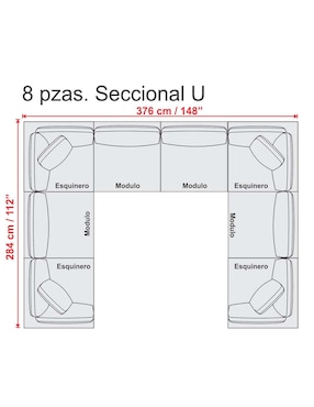 Sofá módulo esquinero Miller Liz
