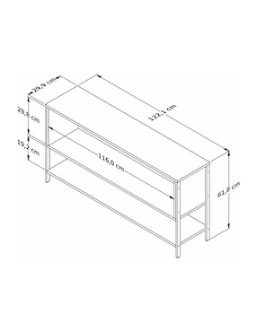 Mueble de tv Playcon de MDF