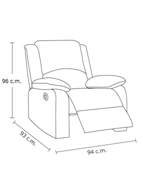 Reclinable Furniture Of America de madera