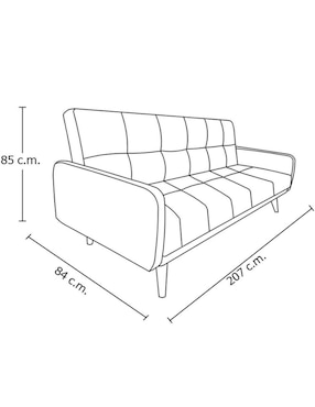 Sofá cama Furniture Of America de madera