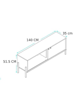 Mueble de tv Midtown Concept de MDF