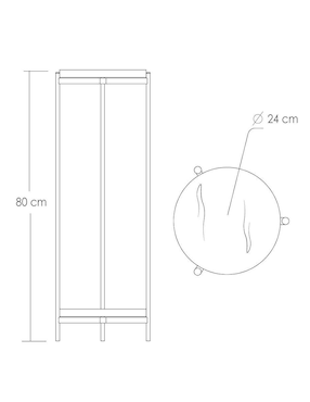 Mesa auxiliar Ilios Innova de mdf