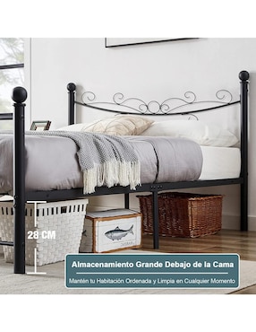 Base para cama Furniturer de acero