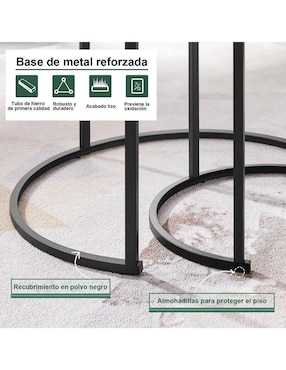 Mesa de centro armable Osric Home Make de MDF