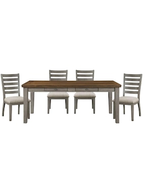 Comedor Homelegance Para 4 Personas De Madera