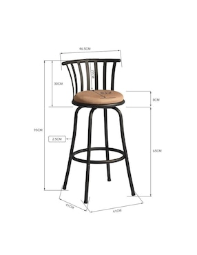 Juego de bancos altos Pistil Furniturer