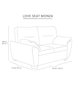 Love seat Dicasa Monza