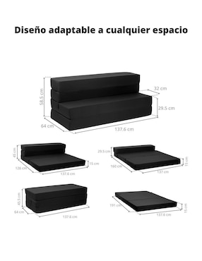 Sofá cama Onof de tela