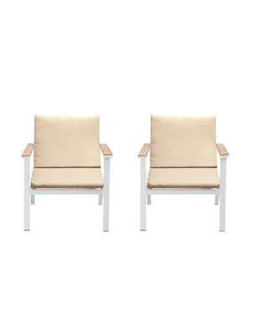 Silla 2 piezas Furniture Of America de acero
