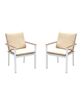 Silla 2 piezas Furniture Of America de acero