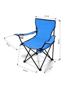 Silla plegable Muebles para Jardín Idea Nuova de tela