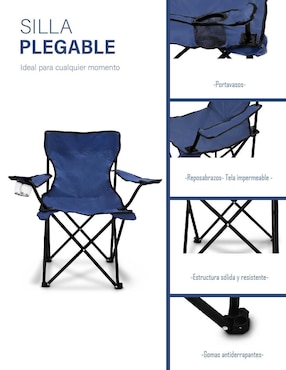 Silla plegable Idea Nuova de tela