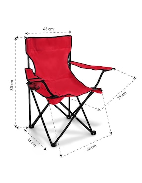 Silla plegable Idea Nuova de tela