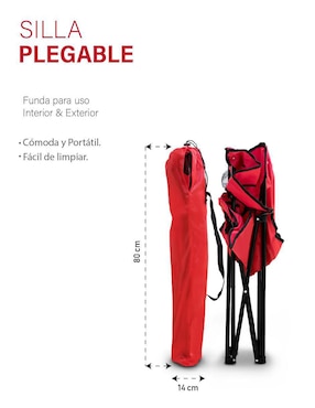 Silla plegable Idea Nuova de tela