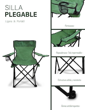 Silla plegable Idea Nuova de tela