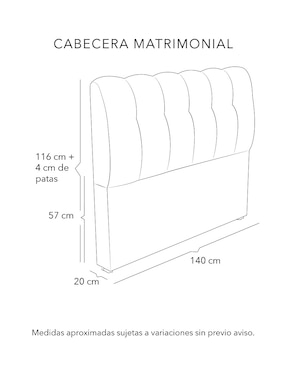 Cabecera Nube Dicasa de madera pino
