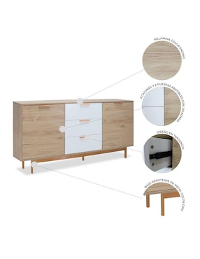 Credenza Tramonti Mundo In de melamina