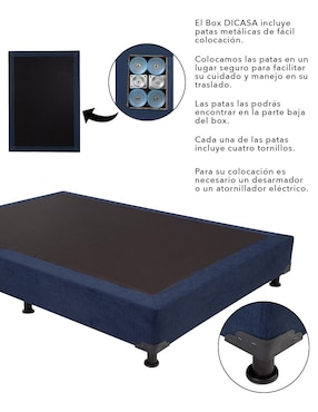 Cama Capri Box Dicasa de madera pino